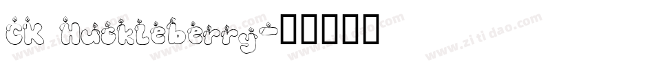 CK Huckleberry字体转换